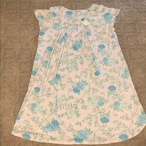 Plus size Miss Elaine short sleeve knee length floral nightshirt - NWT size 1X